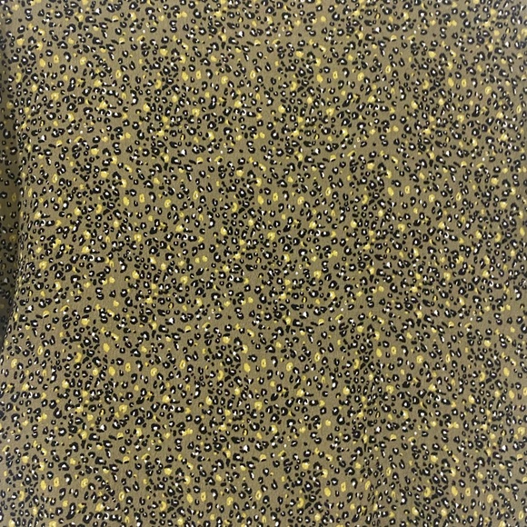 HP 5/17!! Calvin Klein Jeans Olive Leopard Print Tie Front Top - Picture 10 of 10